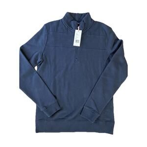 Vineyard Vines Blank Shep Shirt Sz S New Blue Half Zip Pullover Sweatshirt